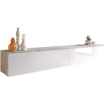 Έπιπλο τηλεόρασης  Lowboard D 180-Γκρι - Λευκό