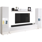 Σύνθετο σαλονιού Paris Xl-Λευκό Γυαλιστερό