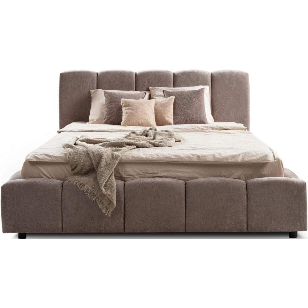 Επενδυμένο κρεβάτι  Poni-160 x 200-Μόκα