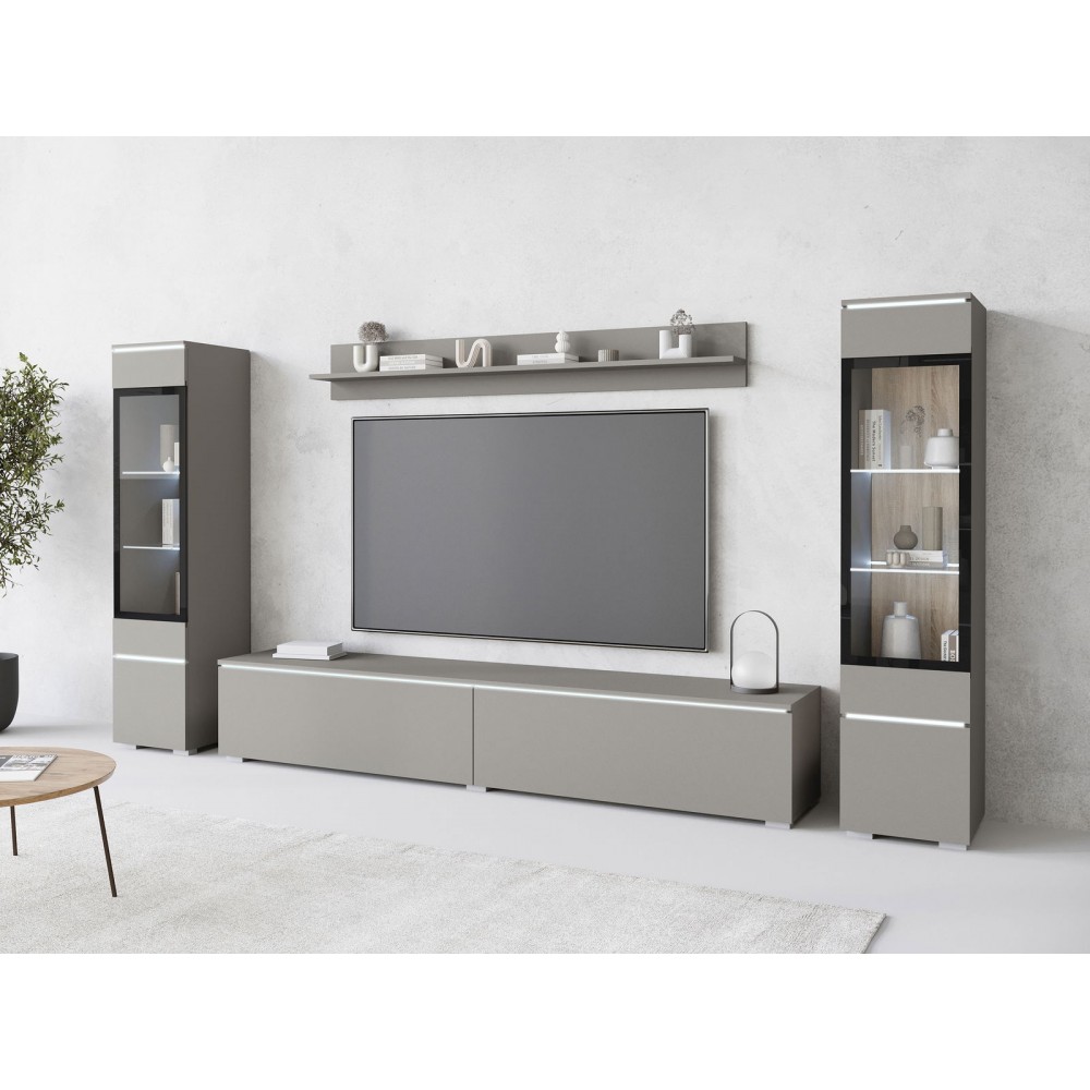 Σύνθετο σαλονιού Vera II-Γκρι Ματ