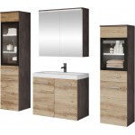 Σετ μπάνιου Madrit II-Φυσικό - Ανθρακί