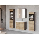 Σετ μπάνιου Madrit II-Φυσικό - Ανθρακί