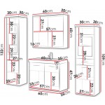 Σετ μπάνιου Madrit II-Φυσικό - Ανθρακί