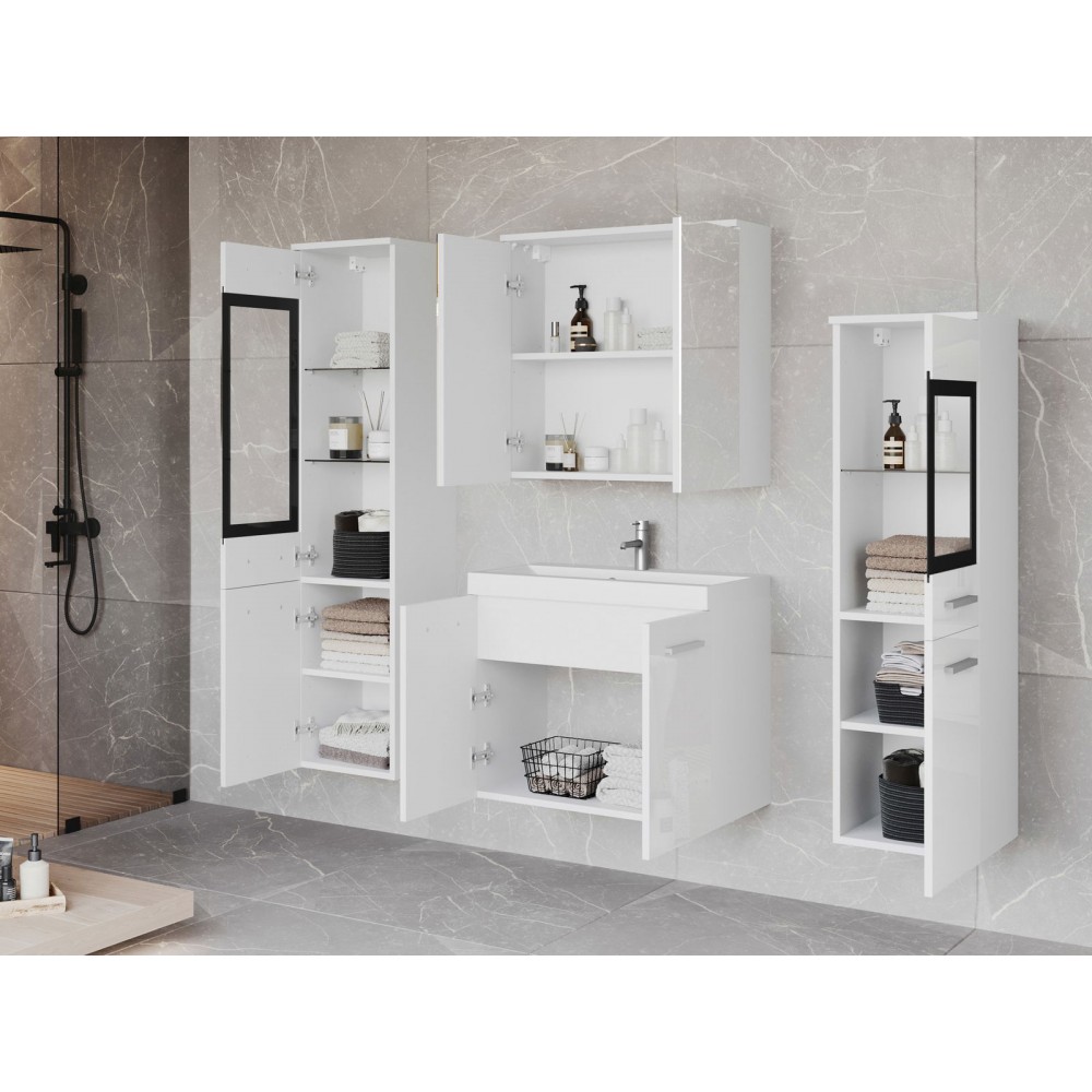 Σετ μπάνιου Madrit II-Φυσικό - Ανθρακί