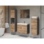 Σετ μπάνιου Malo-Ανθρακί - Φυσικό