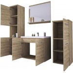 Σετ μπάνιου Malo-Ανθρακί - Φυσικό