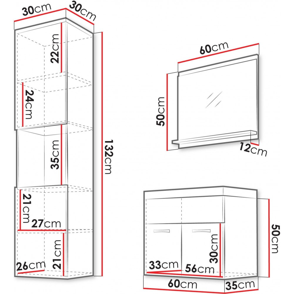 Σετ Μπάνιου Montreal-Μαύρο