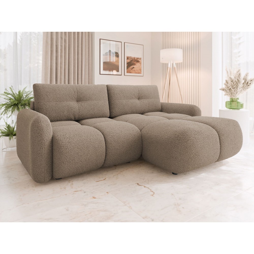 Γωνιακός καναπές Sandy-Καφέ