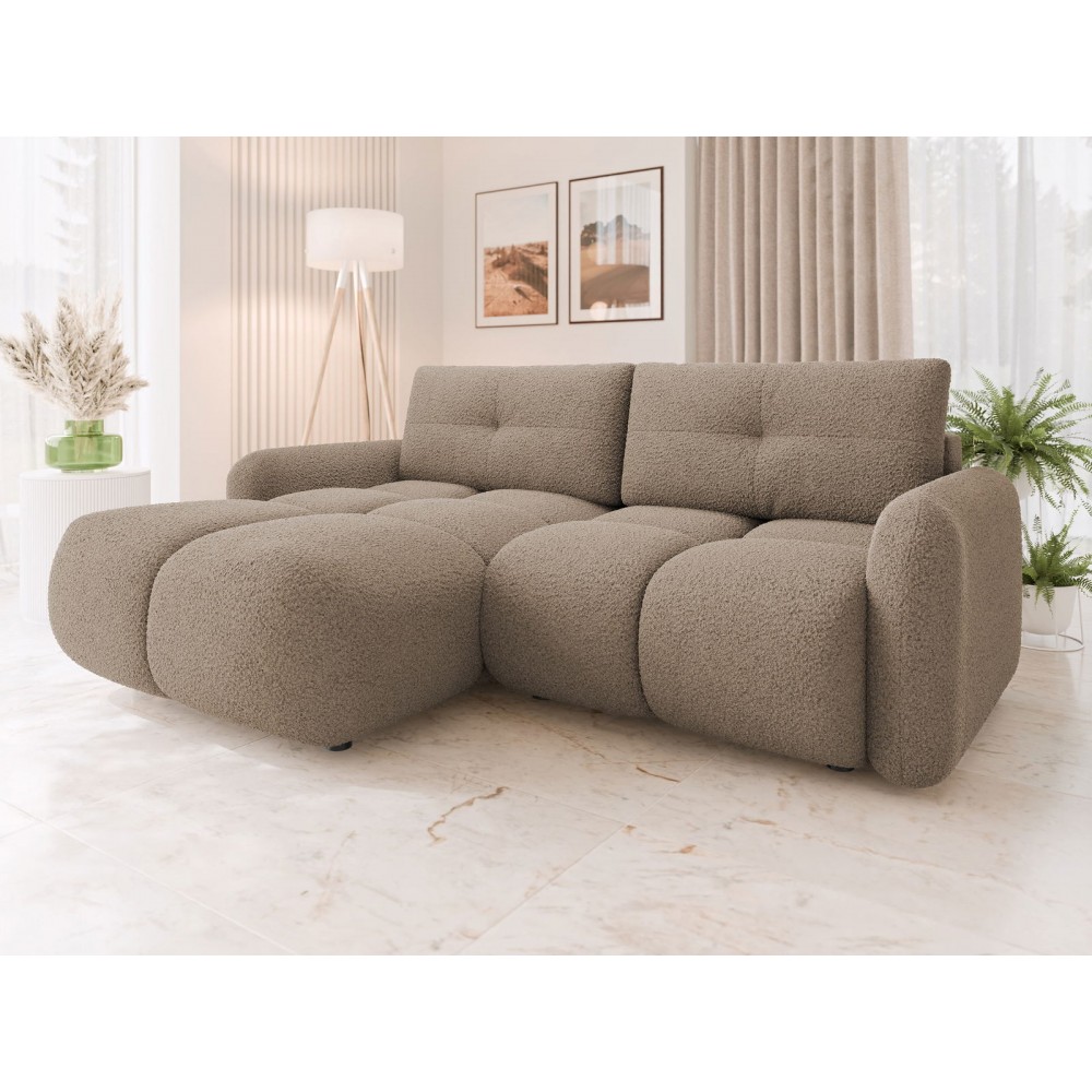 Γωνιακός καναπές Sandy-Καφέ