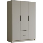 Ντουλάπα Calwi τρίφυλλη-Cashmere-Χωρίς καθρέπτη