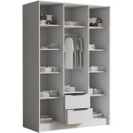 Ντουλάπα Calwi τρίφυλλη-Cashmere-Χωρίς καθρέπτη