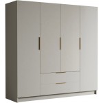 Ντουλάπα Sofia τετράφυλλη-Cashmere - Χρυσό