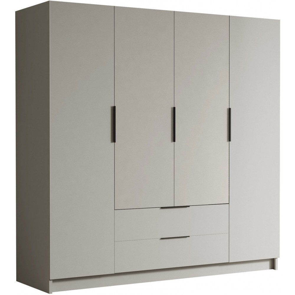 Ντουλάπα Sofia τετράφυλλη-Cashmere - Μαύρο