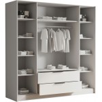 Ντουλάπα Sofia II τετράφυλλη-Μαύρο - Χρυσό