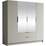 Ντουλάπα Sofia II τετράφυλλη-Cashmere - Μαύρο