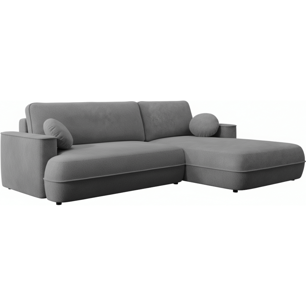 Γωνιακός Καναπές Fuego-Δεξιά-Ανθρακί