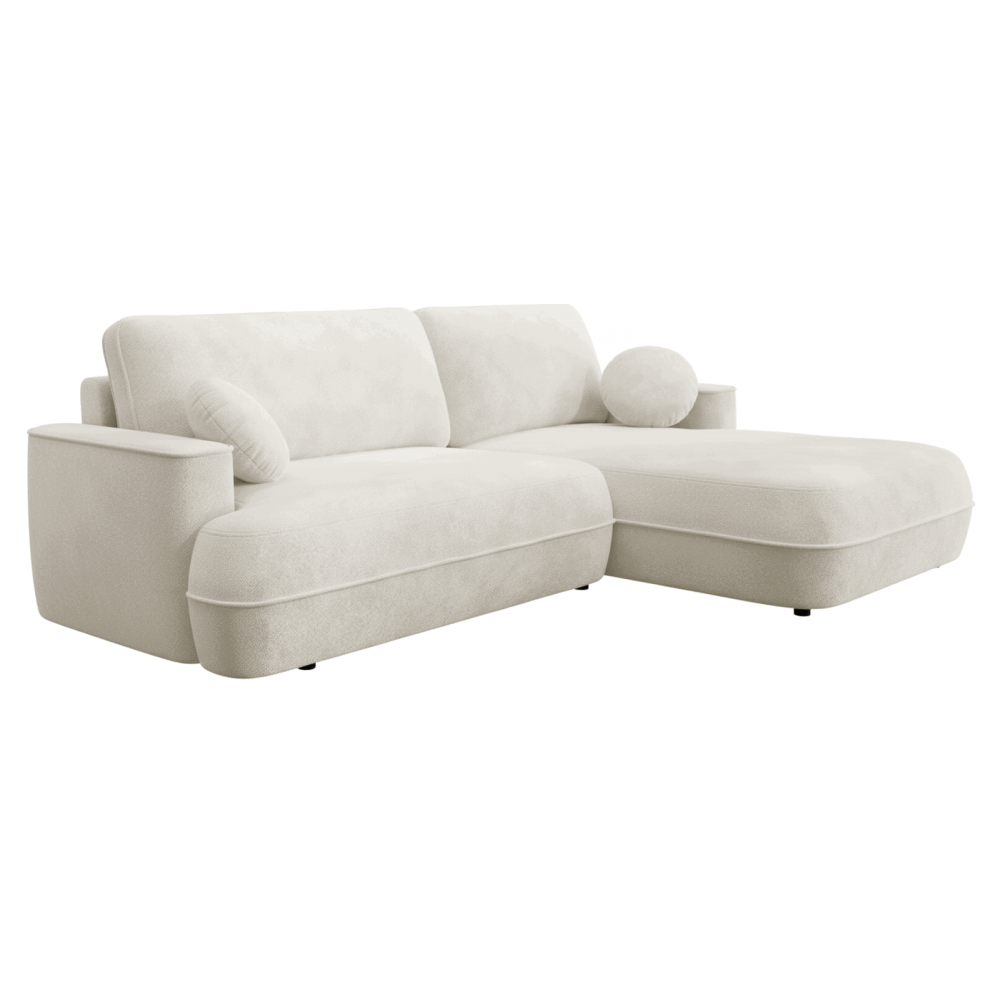 Γωνιακός Καναπές Fuego-Δεξιά-Λευκό