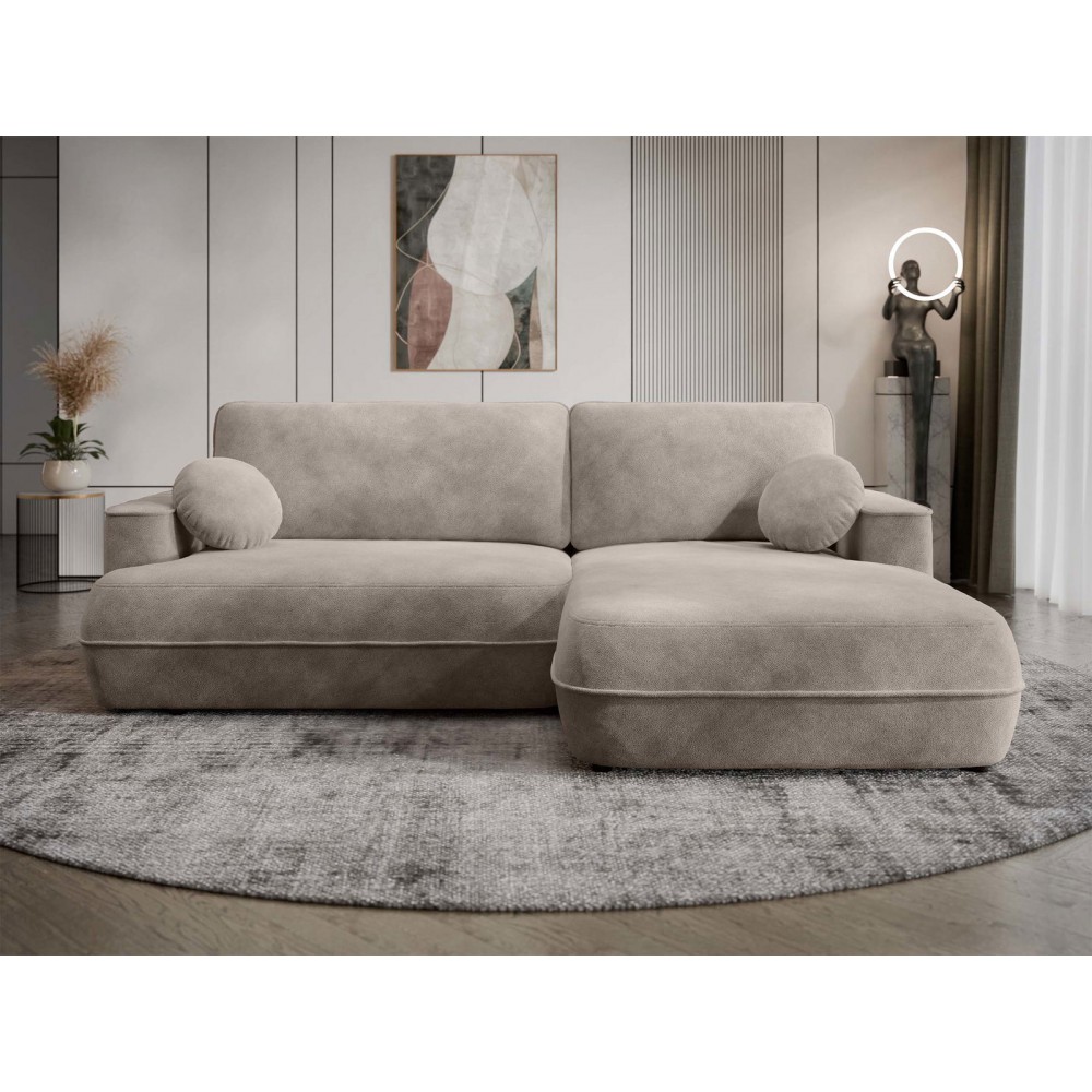 Γωνιακός Καναπές Fuego-Δεξιά-Μπεζ