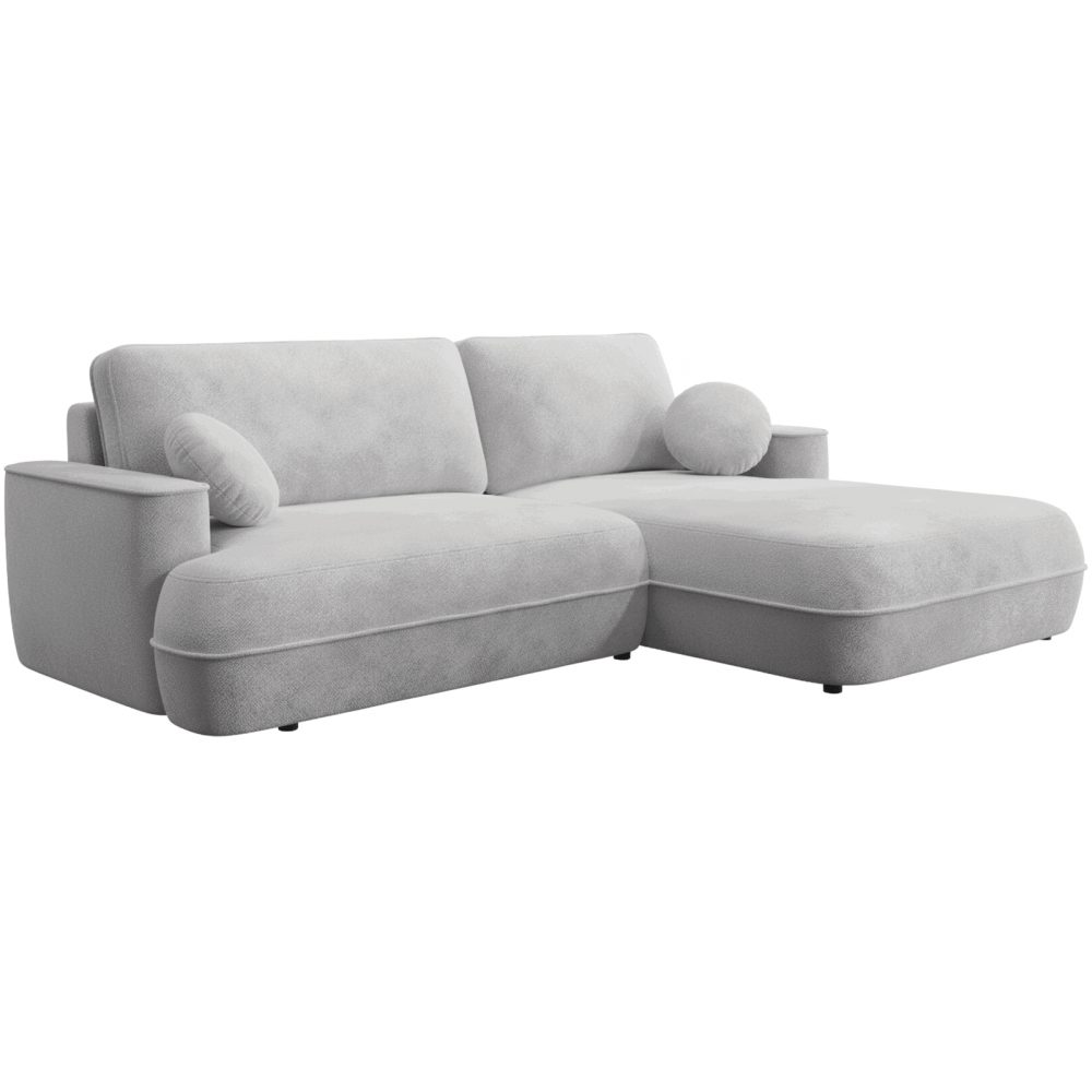 Γωνιακός Καναπές Fuego-Δεξιά-Γκρι Ανοιχτό