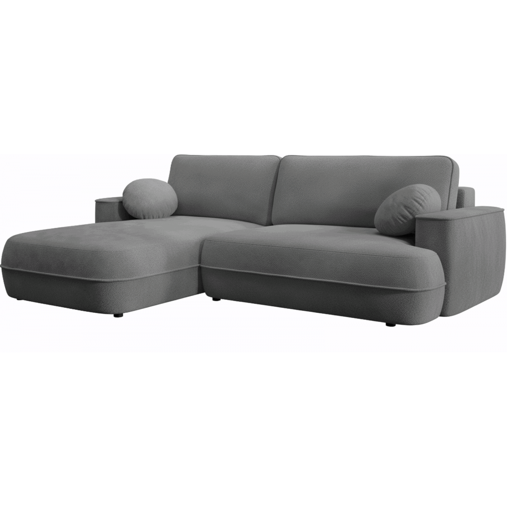 Γωνιακός Καναπές Fuego-Αριστερή-Ανθρακί