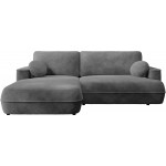 Γωνιακός Καναπές Fuego-Αριστερή-Ανθρακί