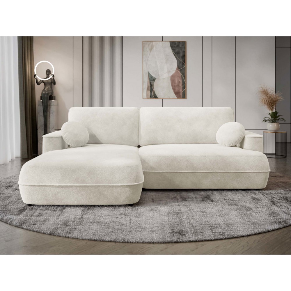 Γωνιακός Καναπές Fuego-Αριστερή-Λευκό