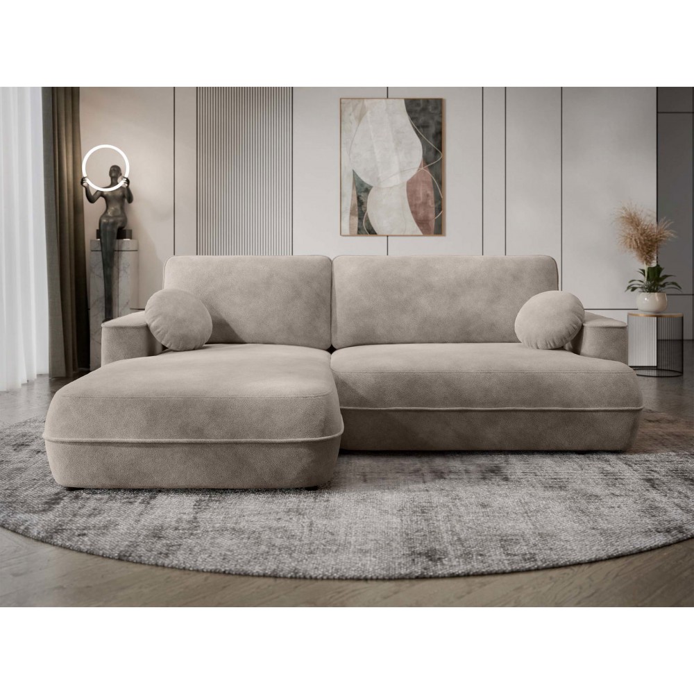 Γωνιακός Καναπές Fuego-Αριστερή-Μπεζ