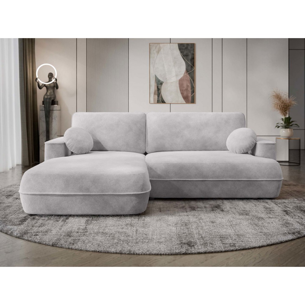 Γωνιακός Καναπές Fuego-Αριστερή-Γκρι Ανοιχτό