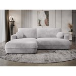 Γωνιακός Καναπές Fuego-Αριστερή-Γκρι Ανοιχτό