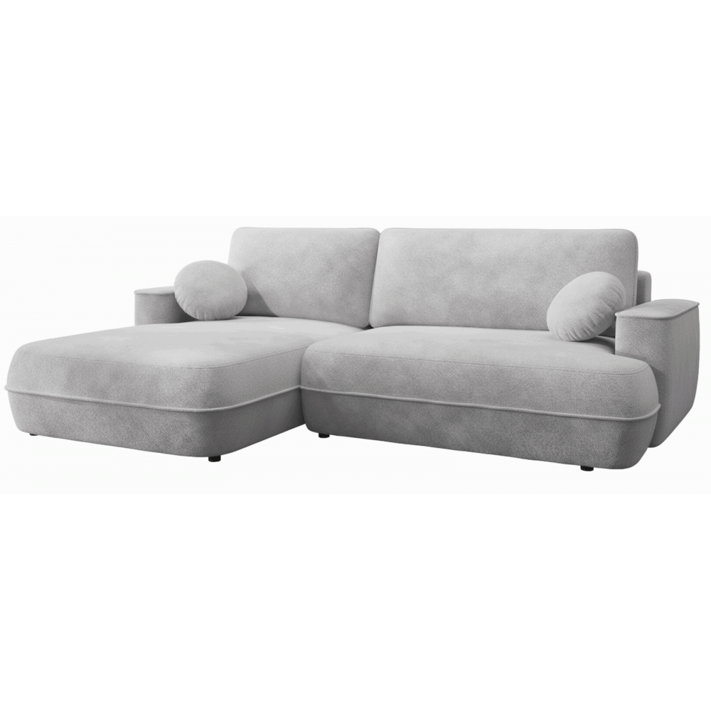 Γωνιακός Καναπές Fuego-Αριστερή-Γκρι Ανοιχτό