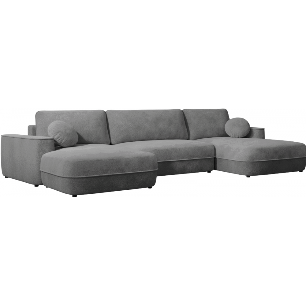 Γωνιακός Καναπές Fuego U-Ανθρακί