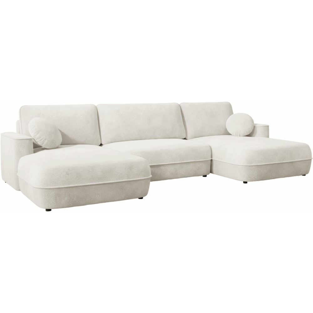 Γωνιακός Καναπές Fuego U-Λευκό