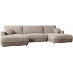 Γωνιακός Καναπές Fuego U-Μπεζ