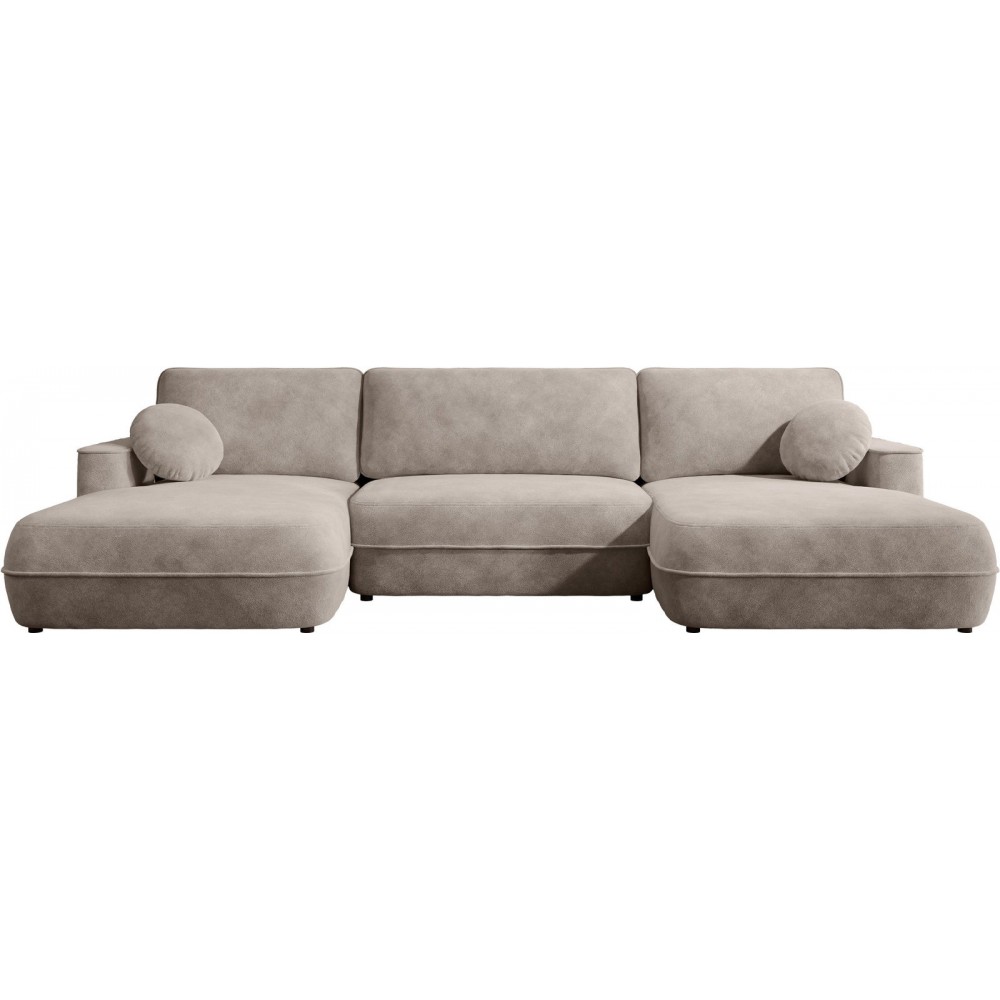 Γωνιακός Καναπές Fuego U-Μπεζ