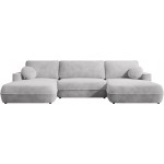 Γωνιακός Καναπές Fuego U-Γκρι Ανοιχτό