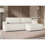 Γωνιακός καναπές Mono-Λευκό-Δεξιά