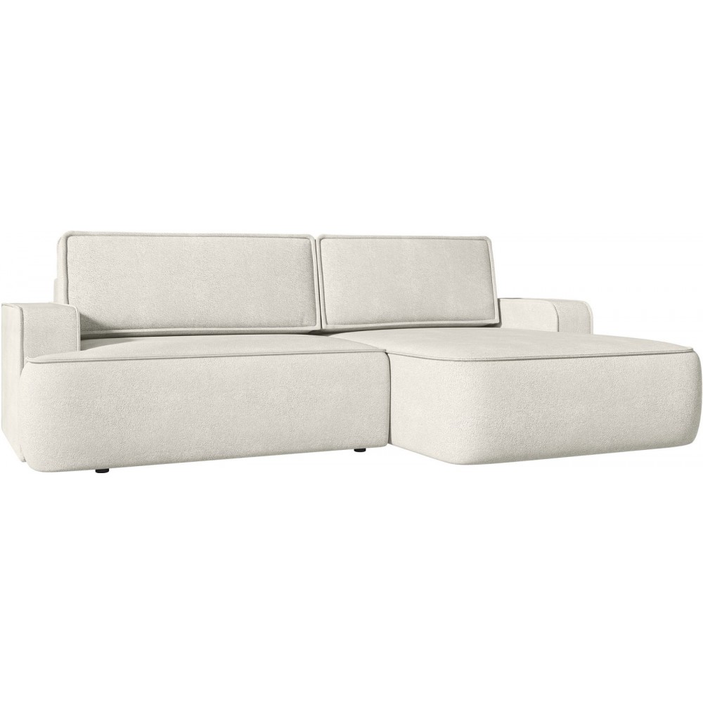 Γωνιακός καναπές Mono-Λευκό-Δεξιά