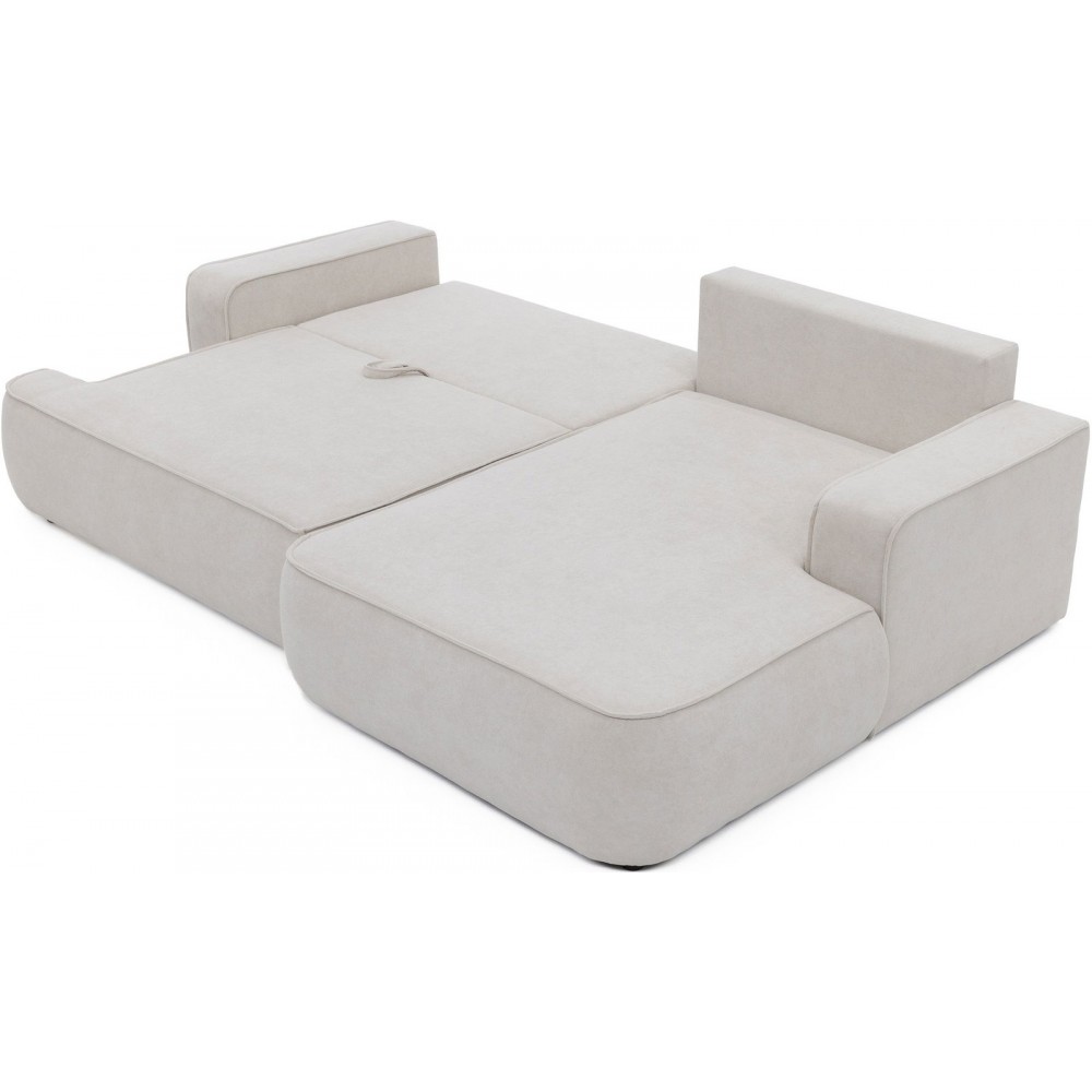 Γωνιακός καναπές Mono-Λευκό-Δεξιά