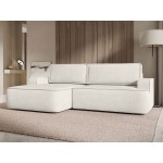 Γωνιακός καναπές Mono-Λευκό-Αριστερή