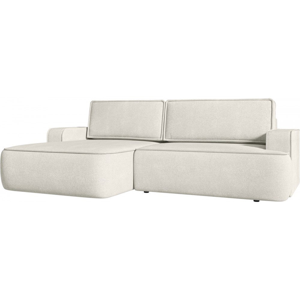 Γωνιακός καναπές Mono-Λευκό-Αριστερή