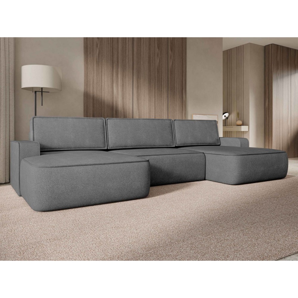 Γωνιακός καναπές Mono U-Ανθρακί