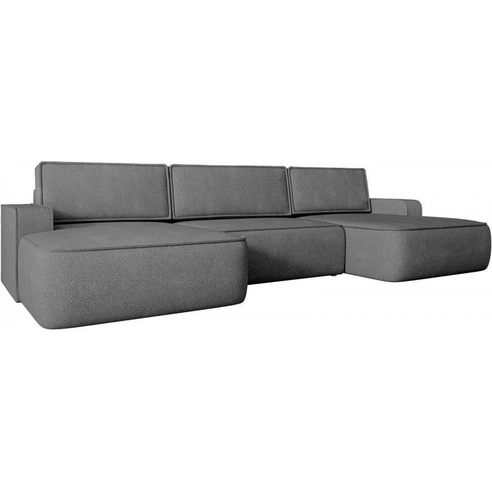 Γωνιακός καναπές Mono U-Ανθρακί