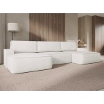Γωνιακός καναπές Mono U-Λευκό
