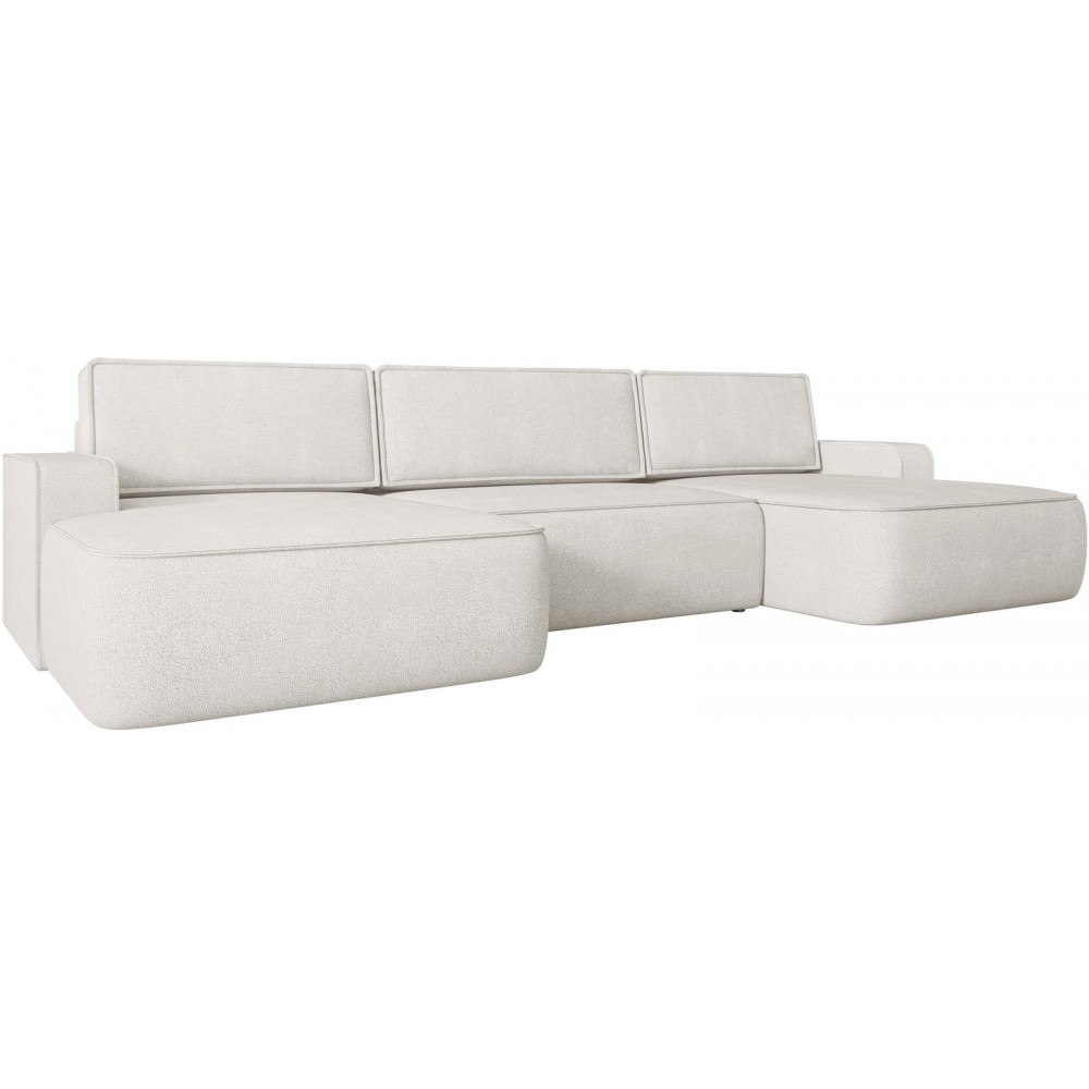 Γωνιακός καναπές Mono U-Λευκό