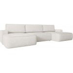 Γωνιακός καναπές Mono U-Λευκό