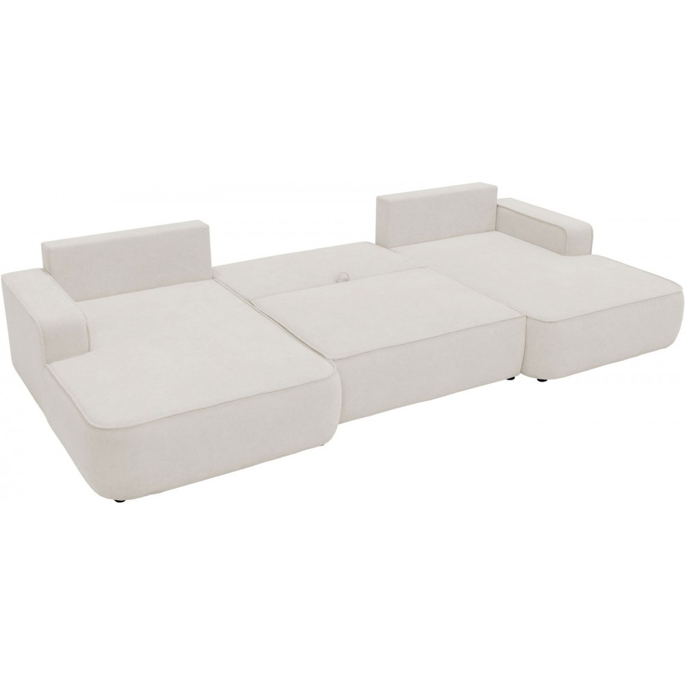 Γωνιακός καναπές Mono U-Λευκό