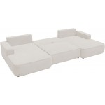 Γωνιακός καναπές Mono U-Λευκό