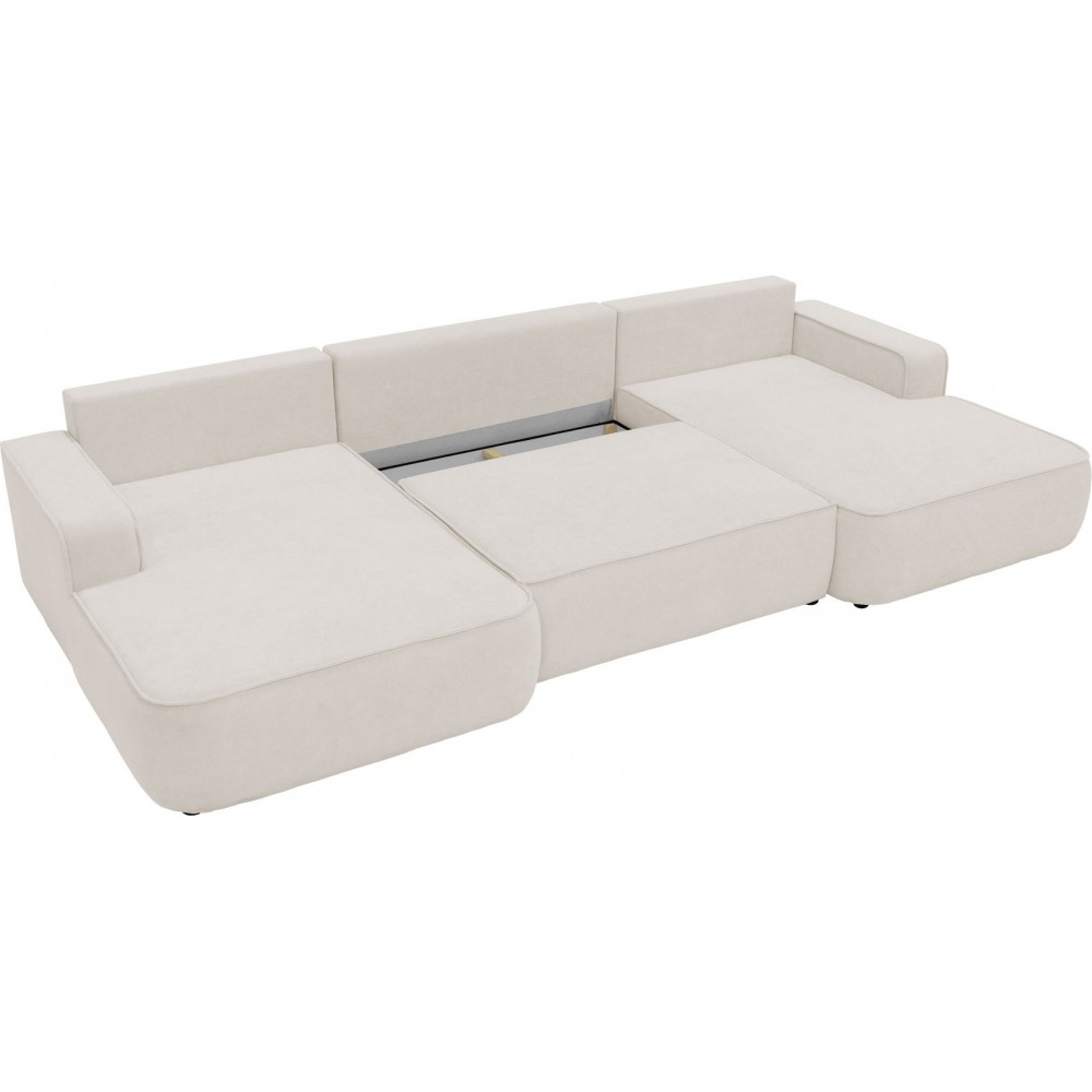 Γωνιακός καναπές Mono U-Λευκό