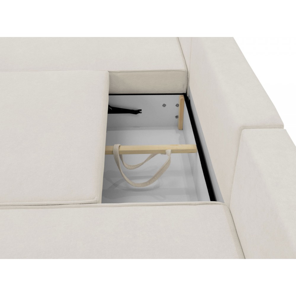 Γωνιακός καναπές Mono U-Λευκό