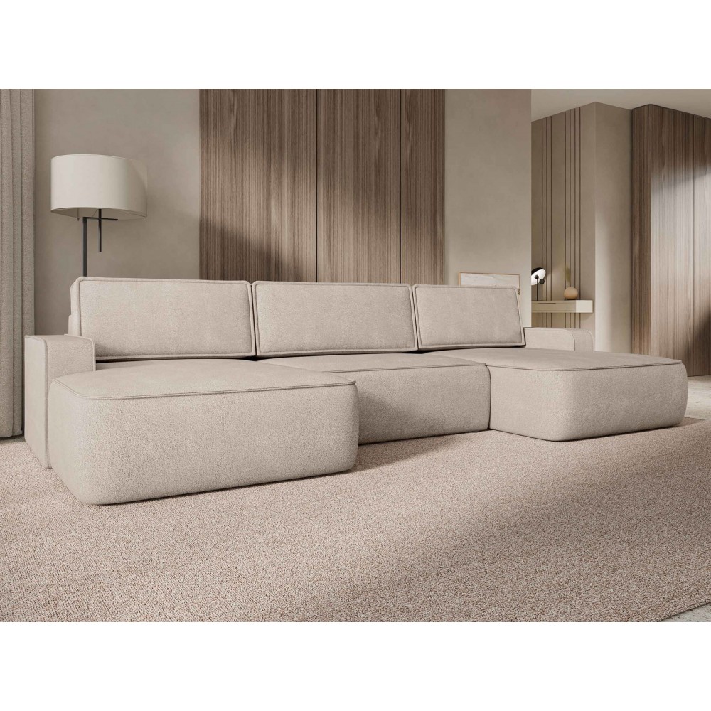 Γωνιακός καναπές Mono U-Μπεζ